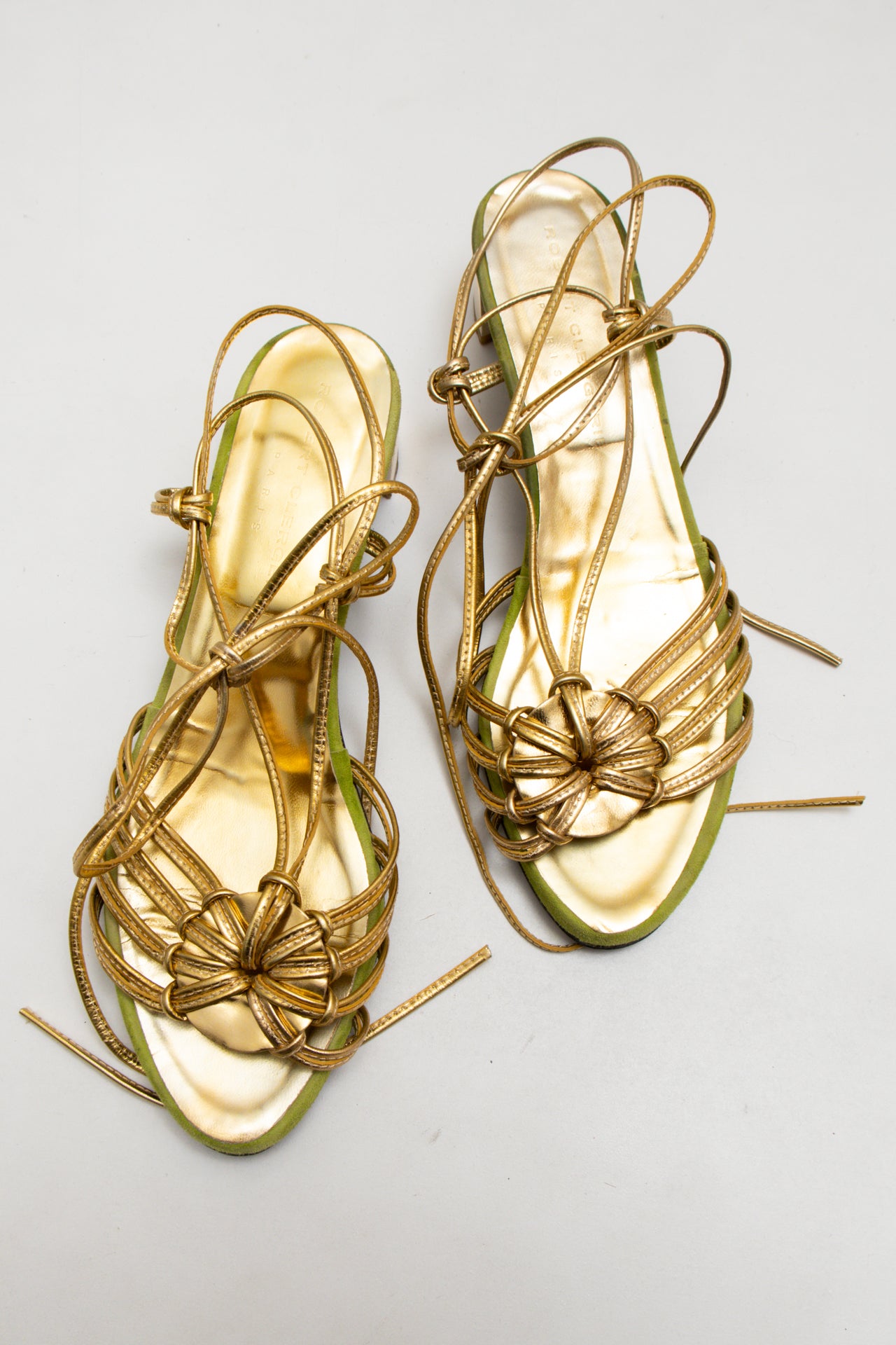 #191 Sandals Gold | c. 173 | Size AU7