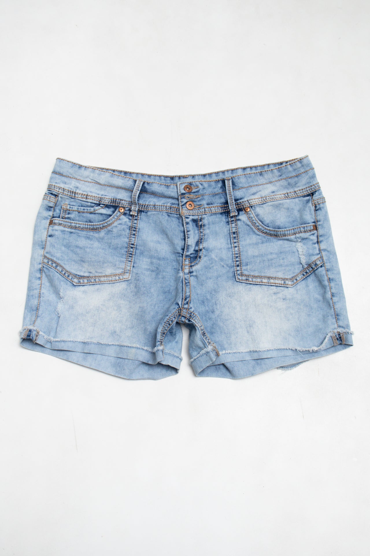 #159 Lei Ashley Lowrise Denim Shorts Blue | c. 175 | Size 16