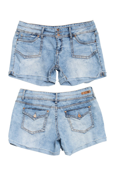 #159 Lei Ashley Lowrise Denim Shorts Blue | c. 175 | Size 16