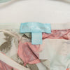 #27 Betsey Johnson Camisole Top Light Aqua Blue With Multicolor Rose Print | c. | Size 8