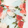 #27 Betsey Johnson Camisole Top Light Aqua Blue With Multicolor Rose Print | c. | Size 8