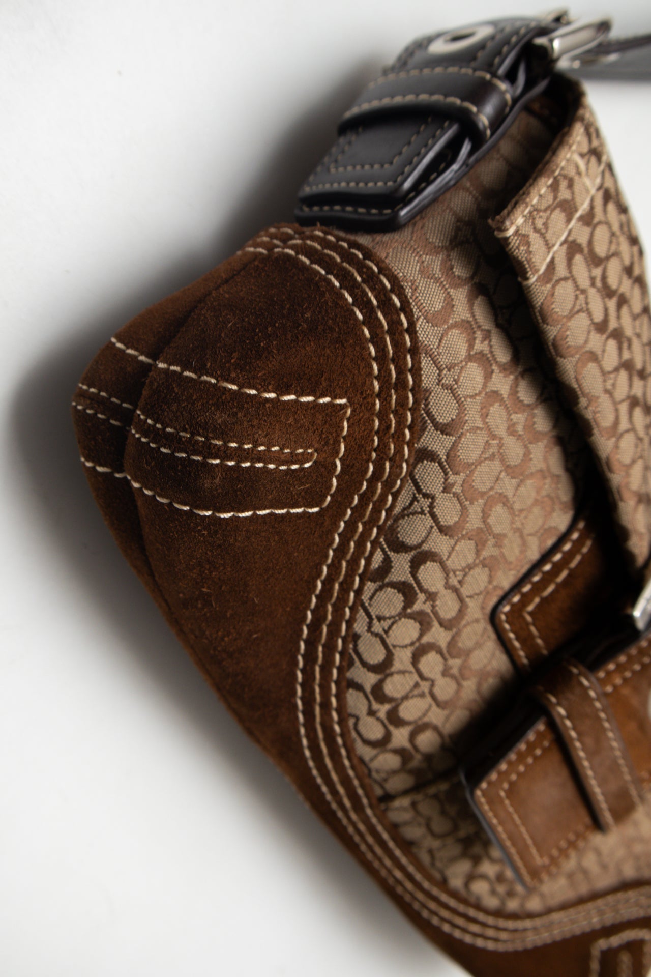 #227 Coach Soho Flat Bag, Suede Trim | c. 175