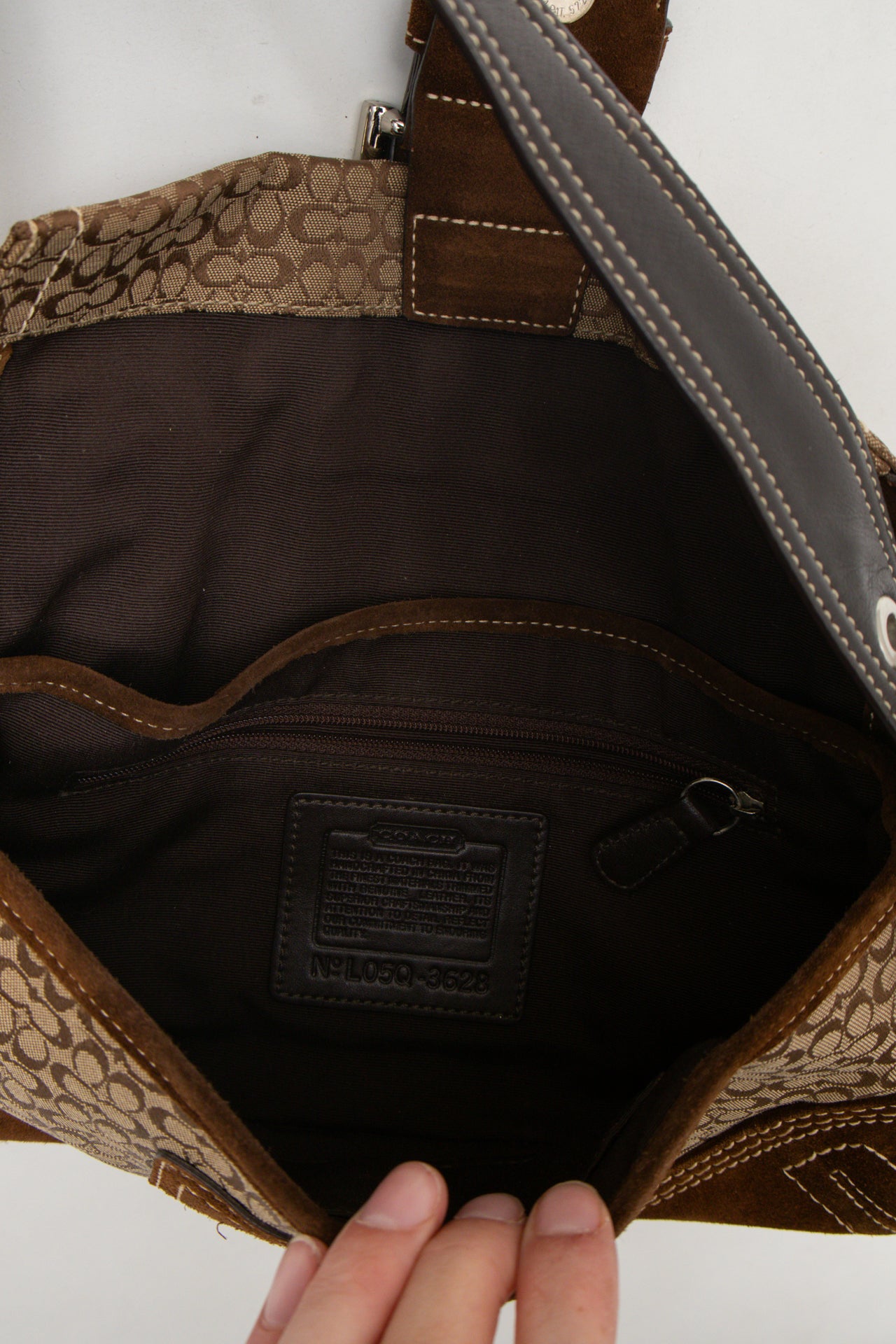 #227 Coach Soho Flat Bag, Suede Trim | c. 175