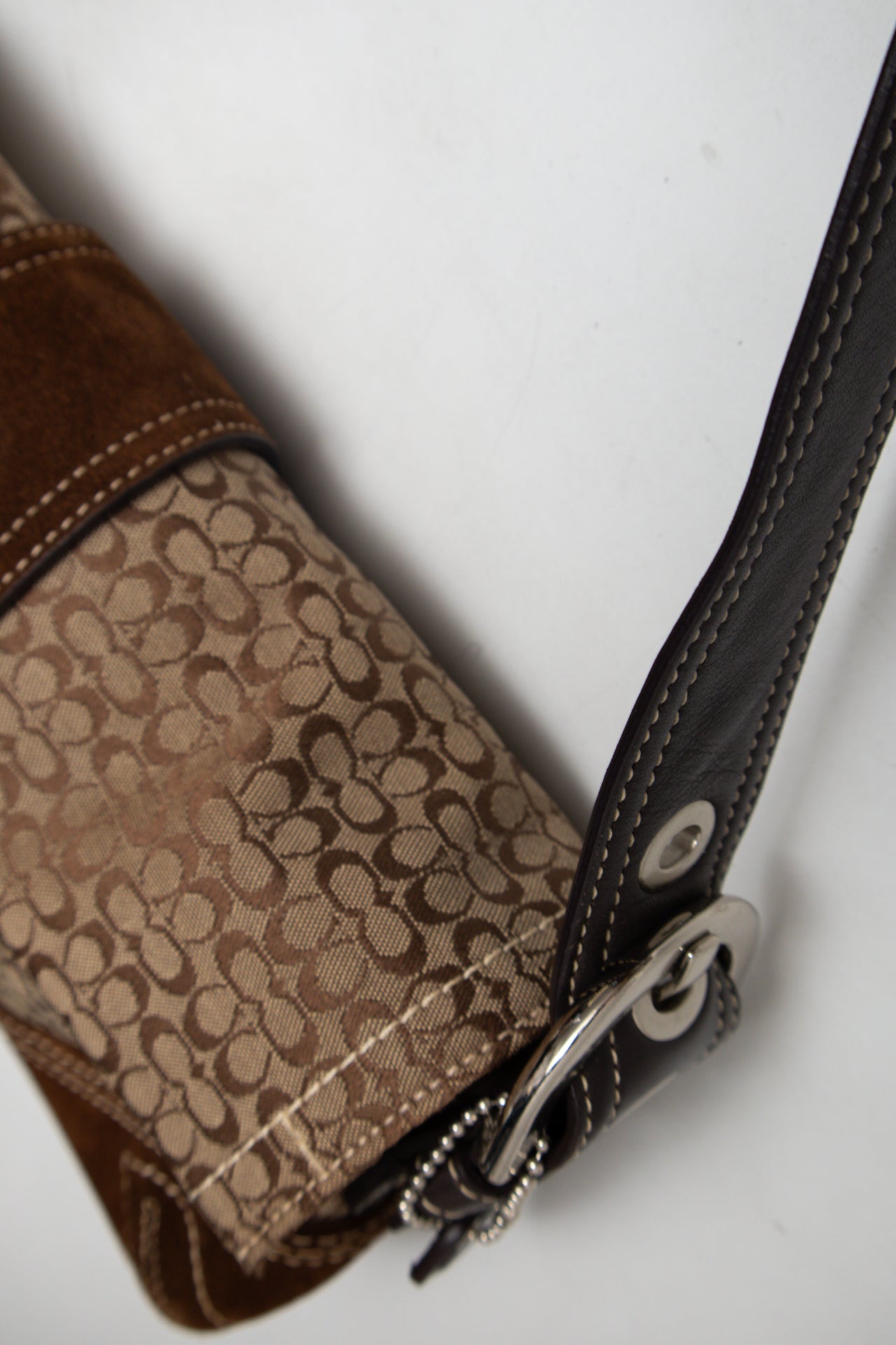 #227 Coach Soho Flat Bag, Suede Trim | c. 175