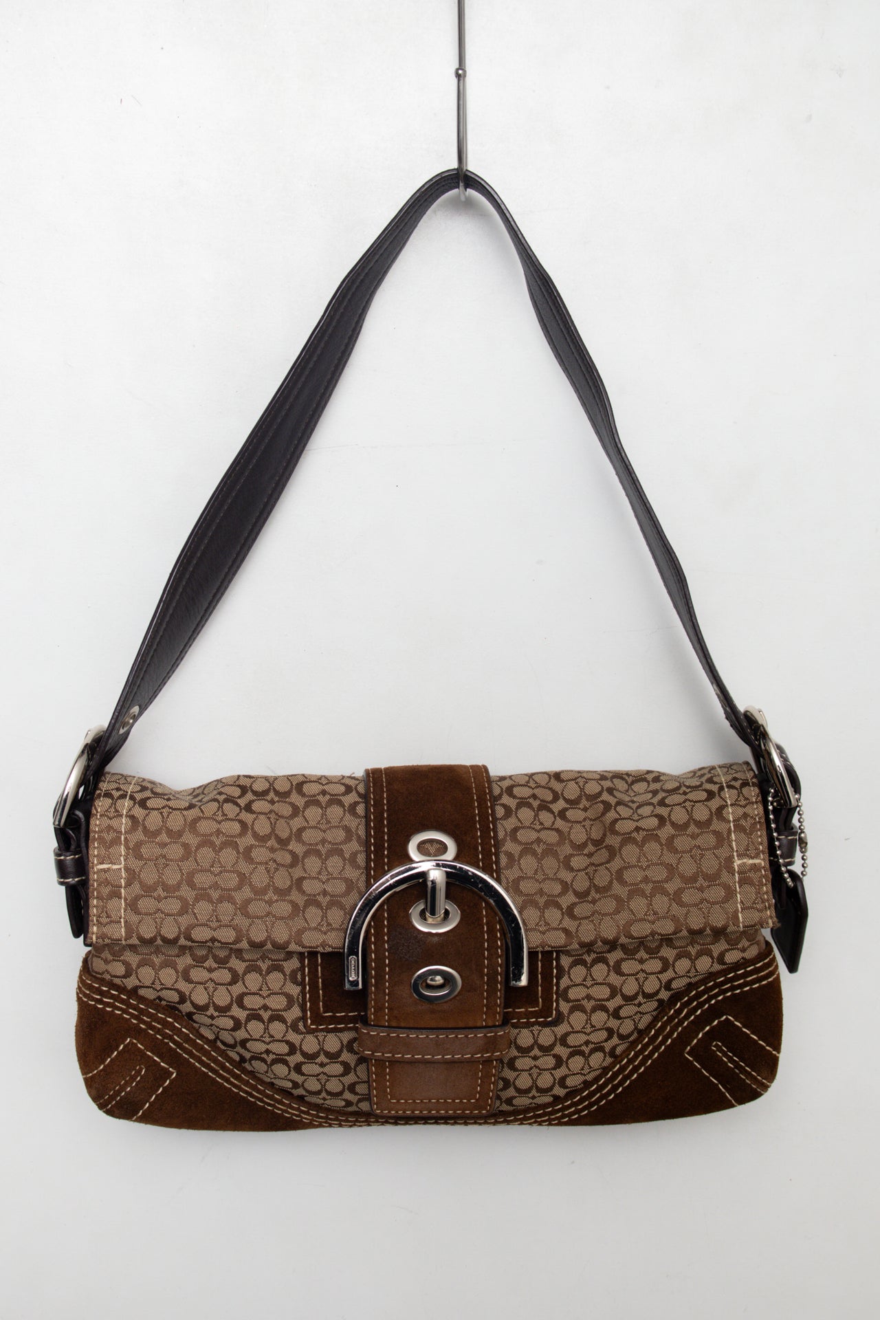 #227 Coach Soho Flat Bag, Suede Trim | c. 175