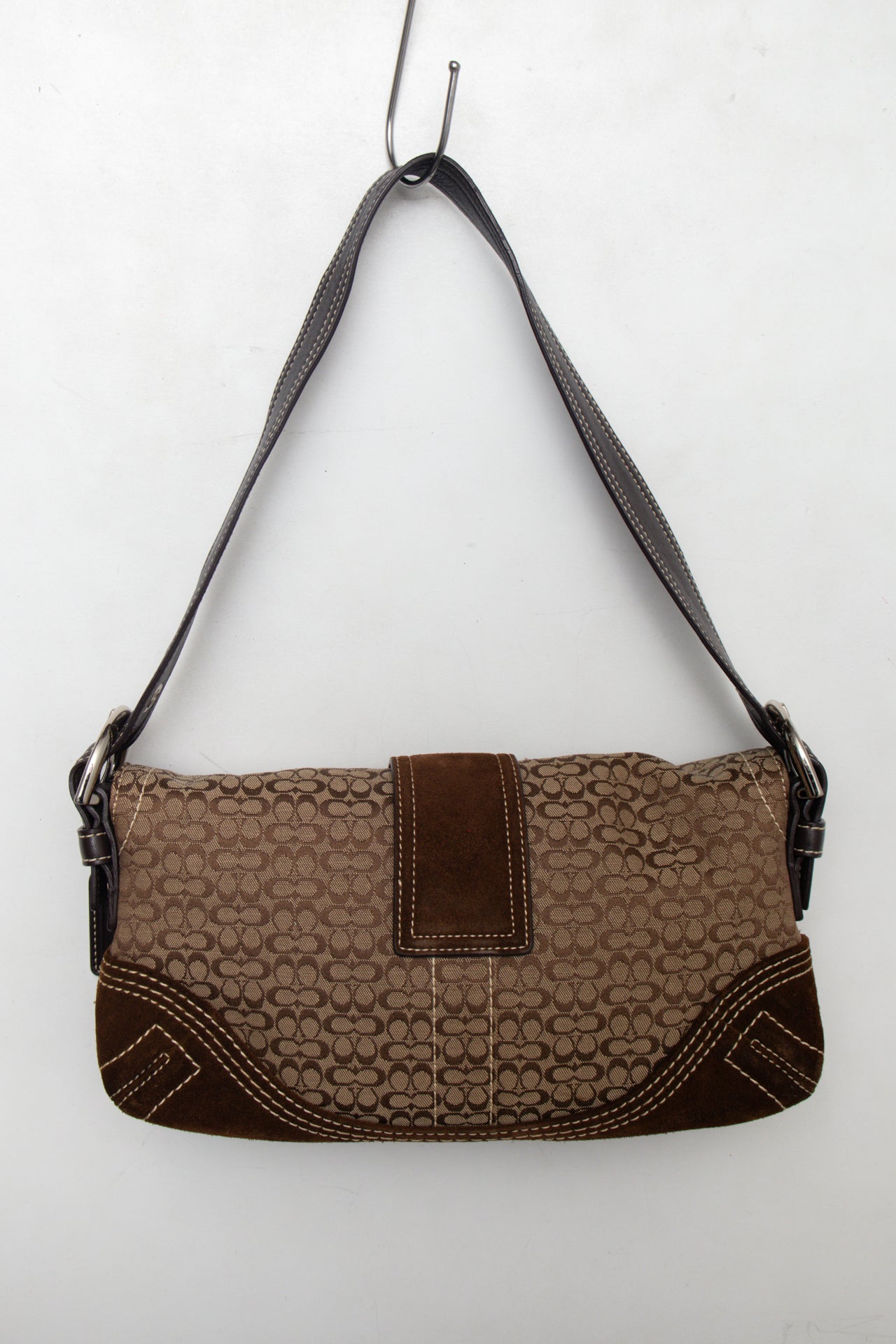 #227 Coach Soho Flat Bag, Suede Trim | c. 175