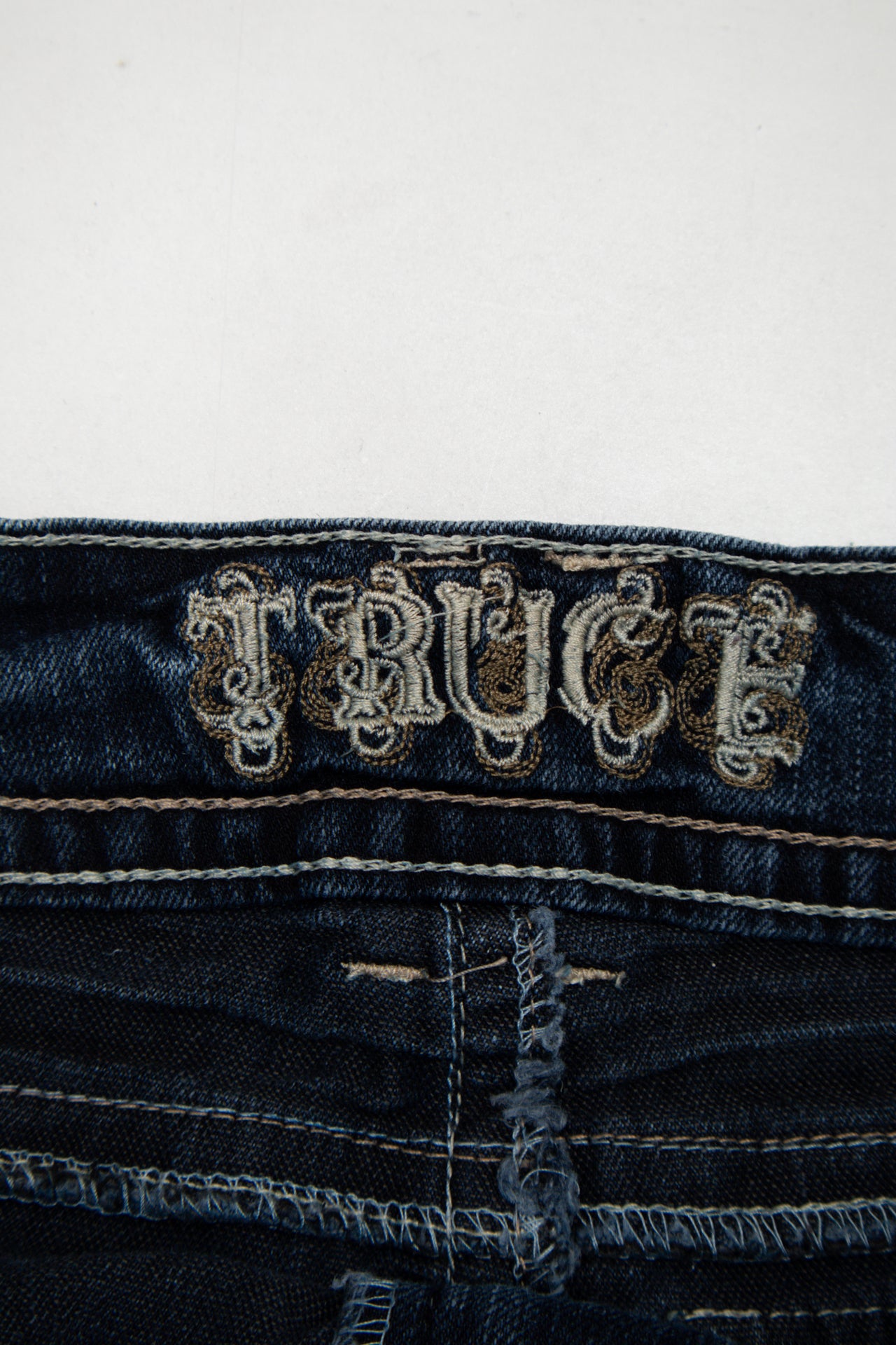 #83 True Denim Short Shorts Blue | c. 173 | Size 10