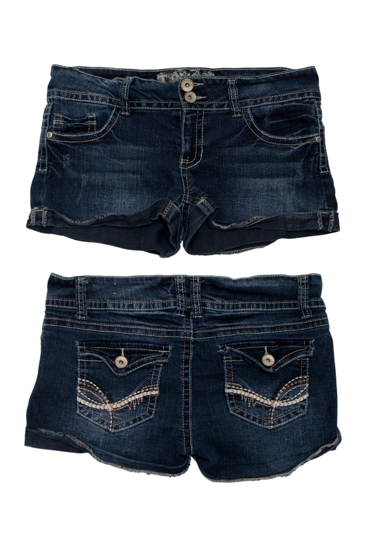#83 True Denim Short Shorts Blue | c. 173 | Size 10