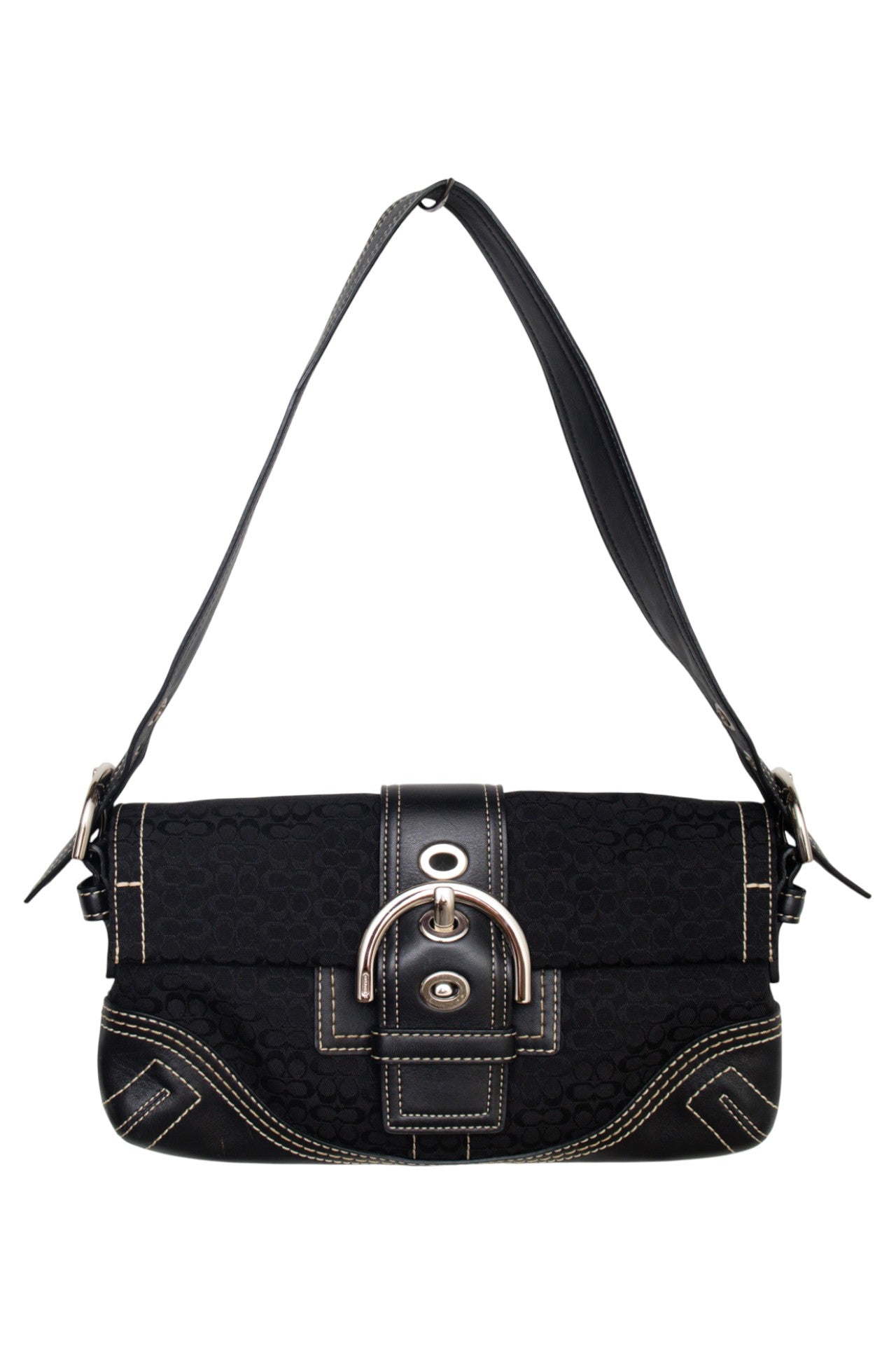 #183 Coach Shoulder Bag Black | c. 176 | Size