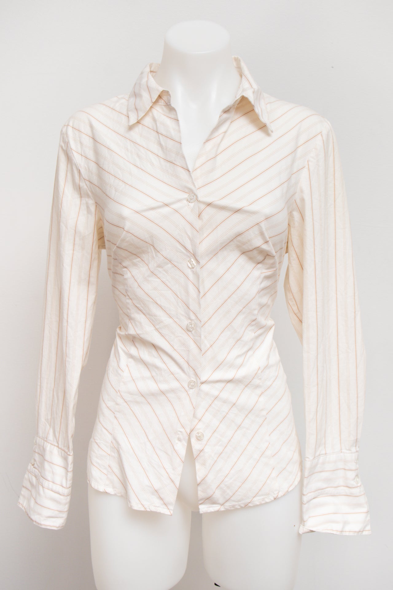 #107 Worthington Stretch T-shirt White | c. 176 | Size 8