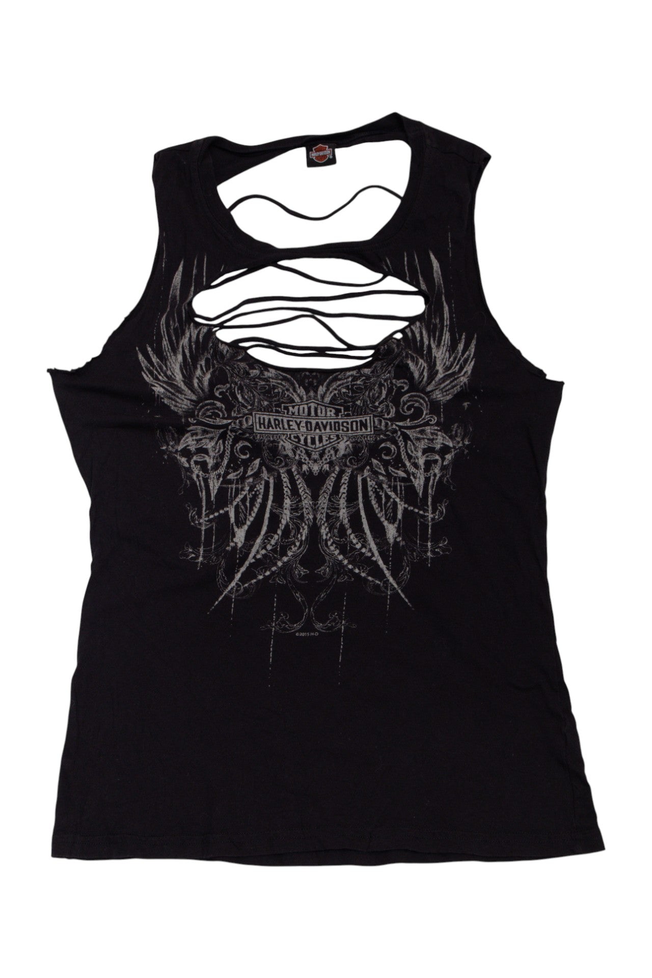 #130 Harley-davidson Tank Top Black | c. 173 | Size 12