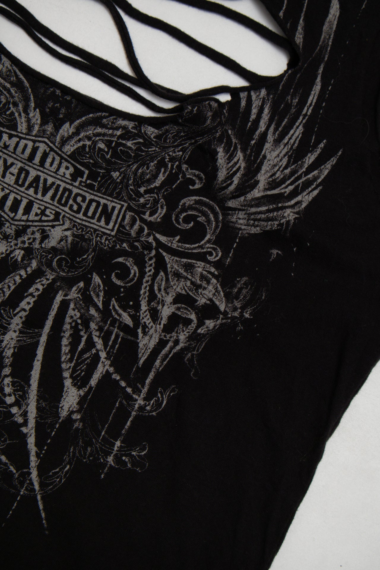 #130 Harley-davidson Tank Top Black | c. 173 | Size 12