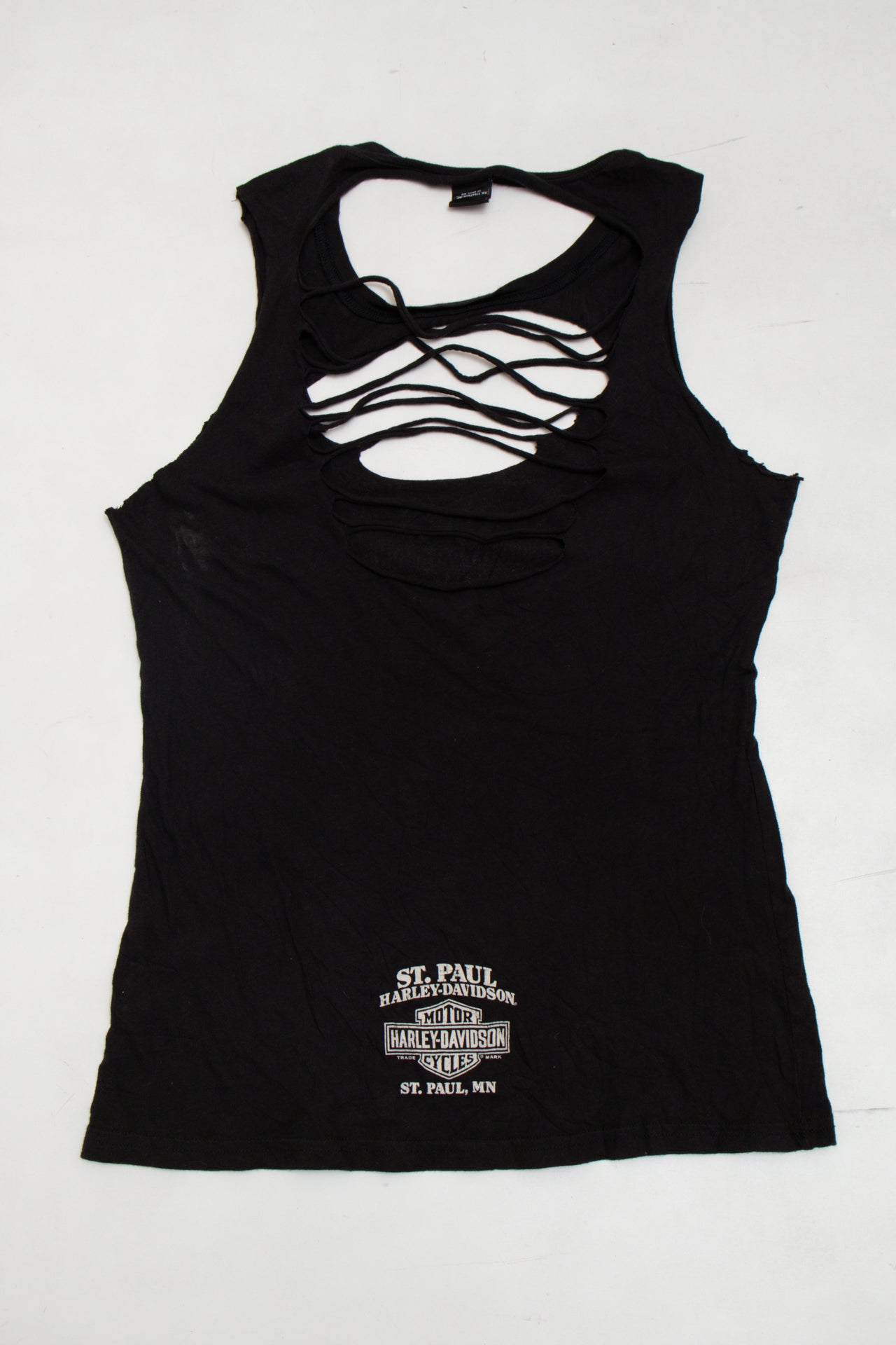 #130 Harley-davidson Tank Top Black | c. 173 | Size 12