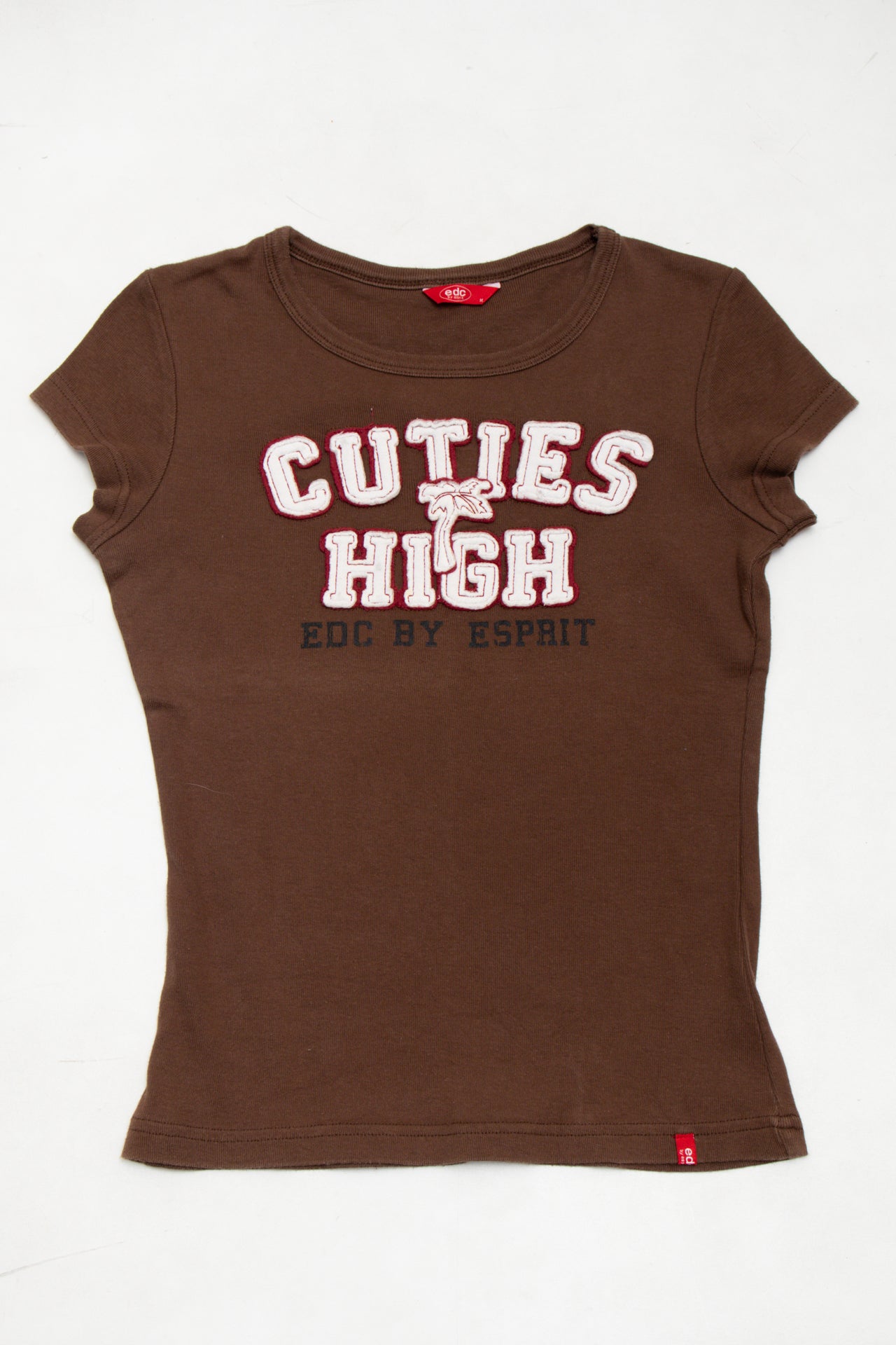 #52 Edc By Esprit T-shirt Brown | c. 173 | Size 8