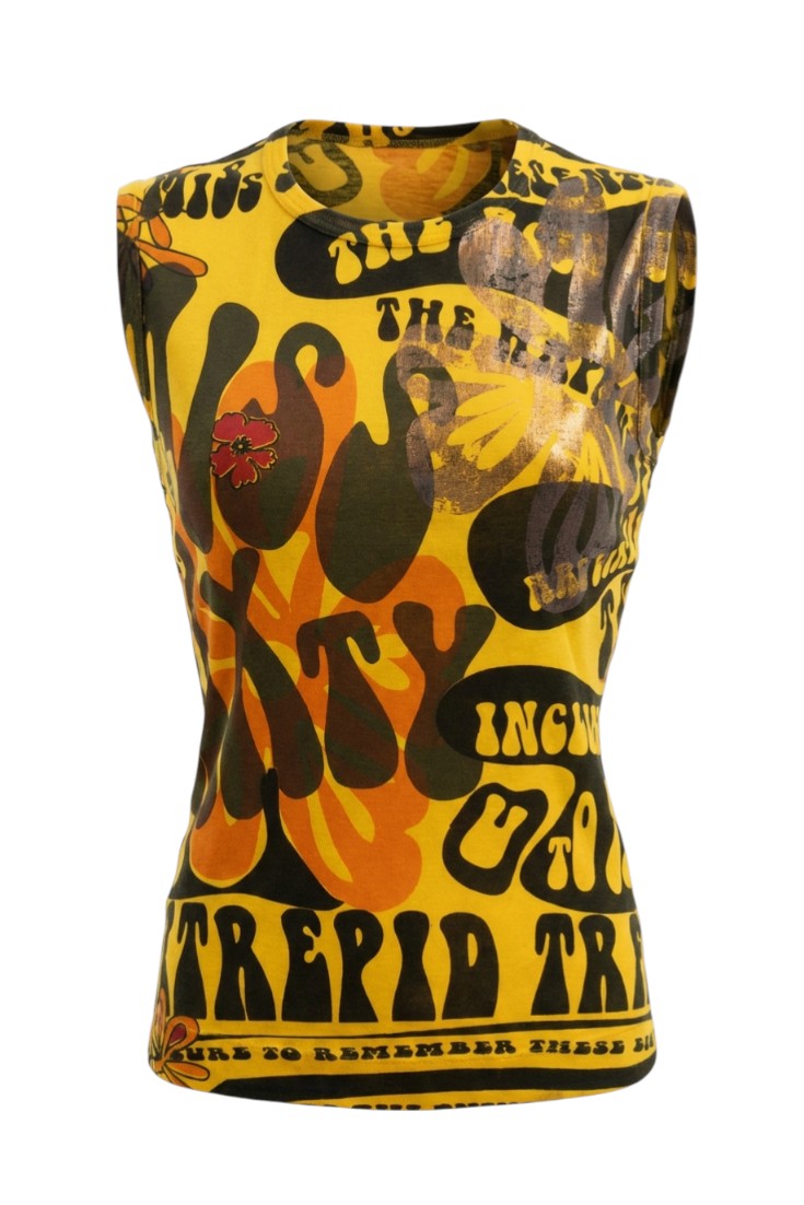 #91 Miss Sixty Tank Top Yellow | c. 177 | Size 10